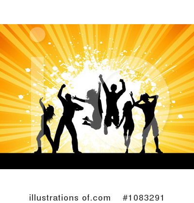 Royalty-Free (RF) Dance Team Clipart Illustration by KJ Pargeter - Stock Sample #1083291