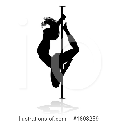Pole Dancer Clipart #1608259 by AtStockIllustration