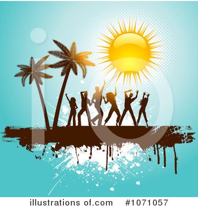 Beach Party Clipart #1071057 by KJ Pargeter