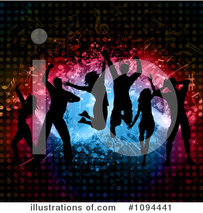 Royalty-Free (RF) Dancing Clipart Illustration by KJ Pargeter - Stock Sample #1094441