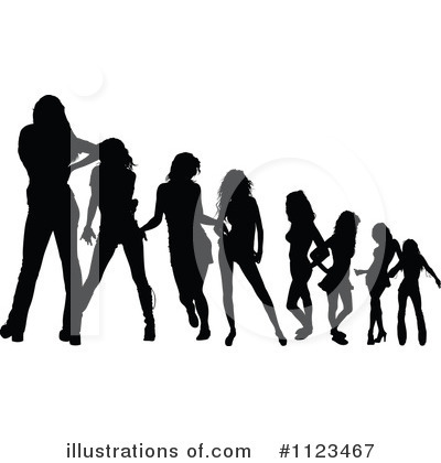 Silhouettes Clipart #1123467 by dero