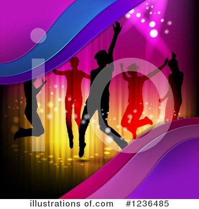 Royalty-Free (RF) Dancing Clipart Illustration by merlinul - Stock Sample #1236485