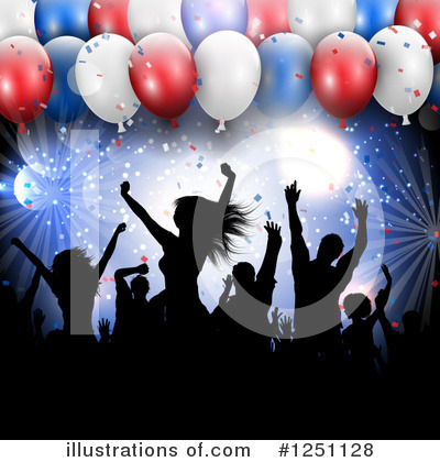 Party Balloons Clipart #1251128 by KJ Pargeter