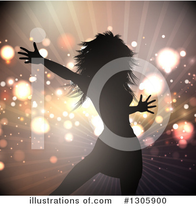 Royalty-Free (RF) Dancing Clipart Illustration by KJ Pargeter - Stock Sample #1305900