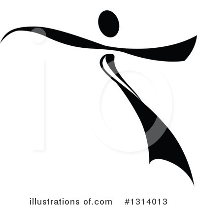 Ribbon Dancer Clipart #1314013 by Vector Tradition SM