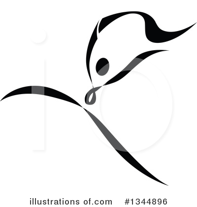 Ribbon Dancing Clipart #1344896 by Vector Tradition SM