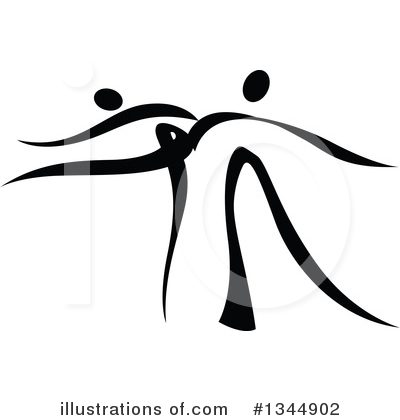 Royalty-Free (RF) Dancing Clipart Illustration by Vector Tradition SM - Stock Sample #1344902