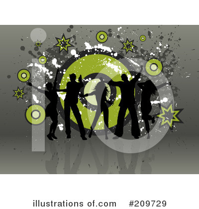 Royalty-Free (RF) Dancing Clipart Illustration by KJ Pargeter - Stock Sample #209729