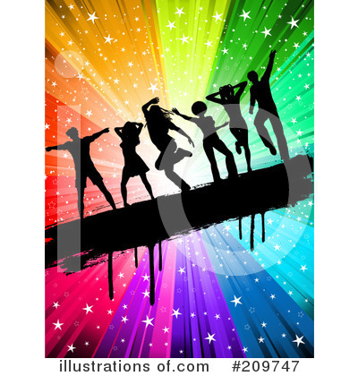 Royalty-Free (RF) Dancing Clipart Illustration by KJ Pargeter - Stock Sample #209747