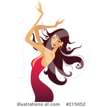 Royalty-Free (RF) Dancing Clipart Illustration by OnFocusMedia - Stock Sample #215052