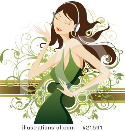 Royalty-Free (RF) Dancing Clipart Illustration by OnFocusMedia - Stock Sample #21591
