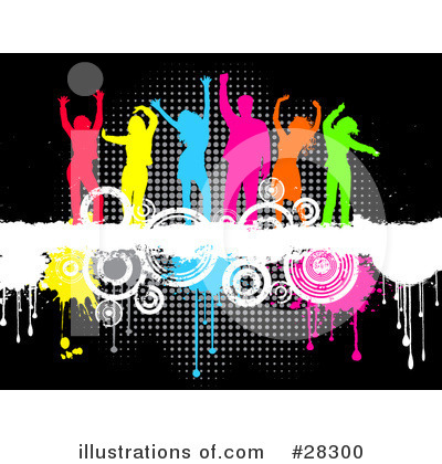 Royalty-Free (RF) Dancing Clipart Illustration by KJ Pargeter - Stock Sample #28300