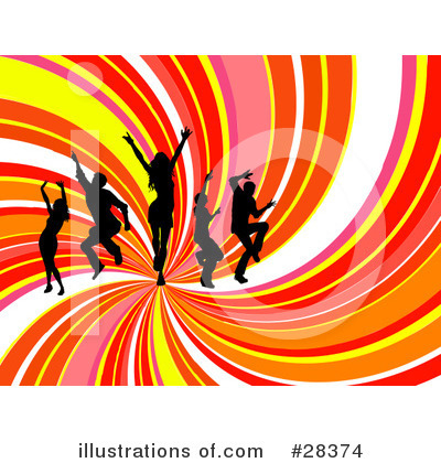 Royalty-Free (RF) Dancing Clipart Illustration by KJ Pargeter - Stock Sample #28374