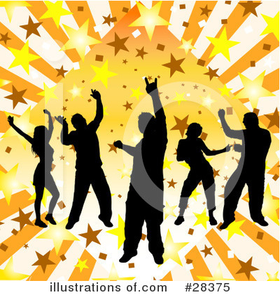 Royalty-Free (RF) Dancing Clipart Illustration by KJ Pargeter - Stock Sample #28375