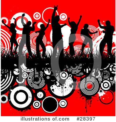Royalty-Free (RF) Dancing Clipart Illustration by KJ Pargeter - Stock Sample #28397
