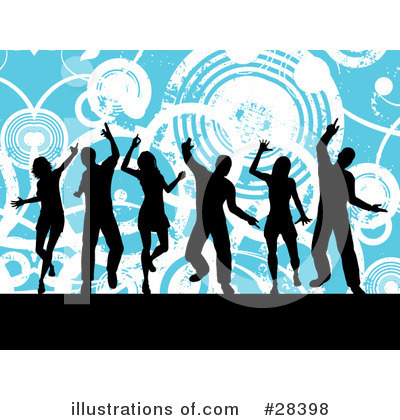 Royalty-Free (RF) Dancing Clipart Illustration by KJ Pargeter - Stock Sample #28398