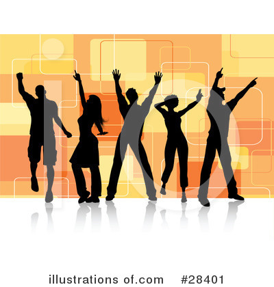 Royalty-Free (RF) Dancing Clipart Illustration by KJ Pargeter - Stock Sample #28401