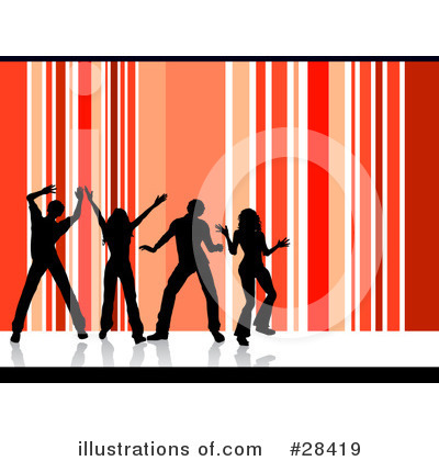 Royalty-Free (RF) Dancing Clipart Illustration by KJ Pargeter - Stock Sample #28419