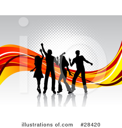 Royalty-Free (RF) Dancing Clipart Illustration by KJ Pargeter - Stock Sample #28420