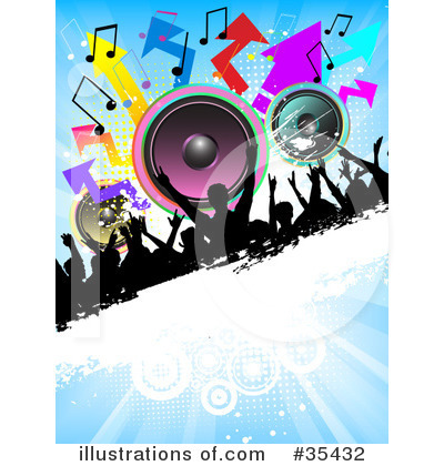 Royalty-Free (RF) Dancing Clipart Illustration by KJ Pargeter - Stock Sample #35432