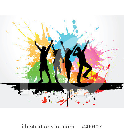 Royalty-Free (RF) Dancing Clipart Illustration by KJ Pargeter - Stock Sample #46607