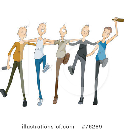 Royalty-Free (RF) Dancing Clipart Illustration by BNP Design Studio - Stock Sample #76289