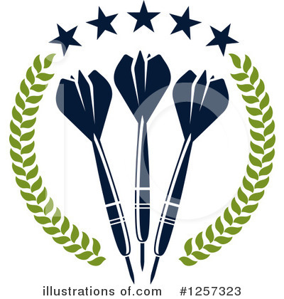 Royalty-Free (RF) Darts Clipart Illustration by Vector Tradition SM - Stock Sample #1257323