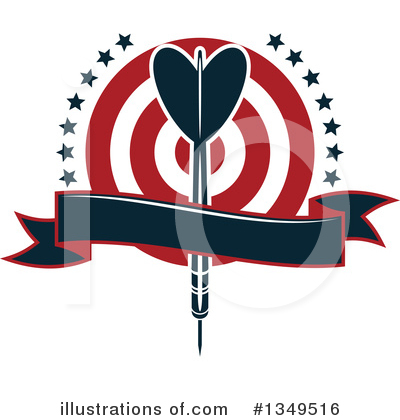 Royalty-Free (RF) Darts Clipart Illustration by Vector Tradition SM - Stock Sample #1349516