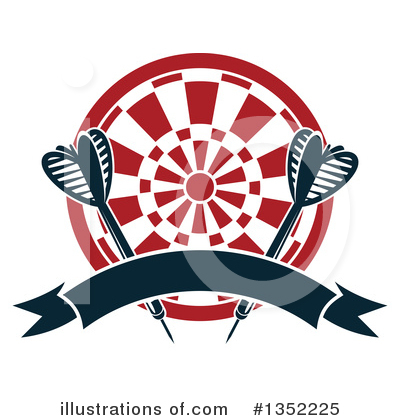Dartboard Clipart #1352225 by Vector Tradition SM