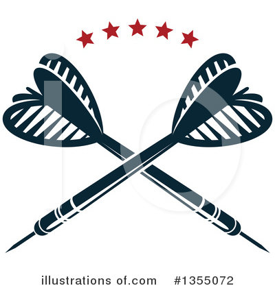 Royalty-Free (RF) Darts Clipart Illustration by Vector Tradition SM - Stock Sample #1355072
