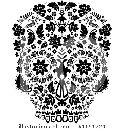 Royalty-Free (RF) Day Of The Dead Clipart Illustration by lineartestpilot - Stock Sample #1151220