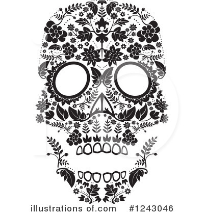 Royalty-Free (RF) Day Of The Dead Clipart Illustration by lineartestpilot - Stock Sample #1243046