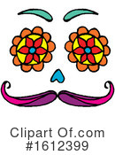 Day Of The Dead Clipart #1612399 by Cherie Reve