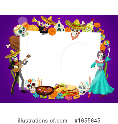 Royalty-Free (RF) Day Of The Dead Clipart Illustration by Vector Tradition SM - Stock Sample #1655645