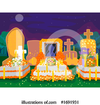 Royalty-Free (RF) Day Of The Dead Clipart Illustration by BNP Design Studio - Stock Sample #1691931