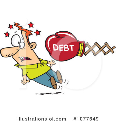 Debt Clipart #1077649 by toonaday