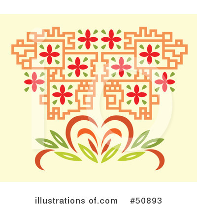 Royalty-Free (RF) Deco Pattern Clipart Illustration by Cherie Reve - Stock Sample #50893