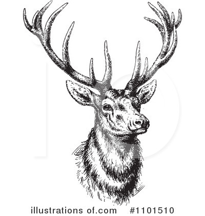 Royalty-Free (RF) Deer Clipart Illustration by BestVector - Stock Sample #1101510