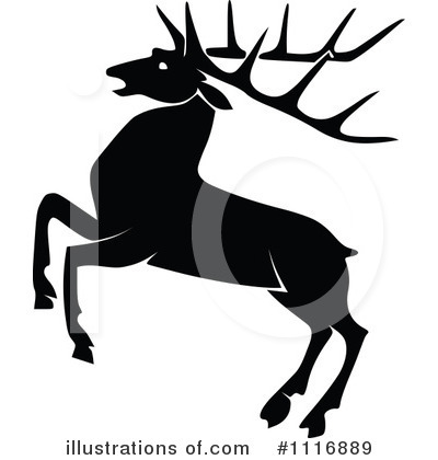 Royalty-Free (RF) Deer Clipart Illustration by Prawny Vintage - Stock Sample #1116889