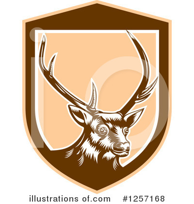 Royalty-Free (RF) Deer Clipart Illustration by patrimonio - Stock Sample #1257168