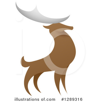 Stag Clipart #1289316 by AtStockIllustration
