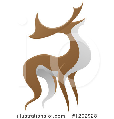 Stag Clipart #1292928 by AtStockIllustration