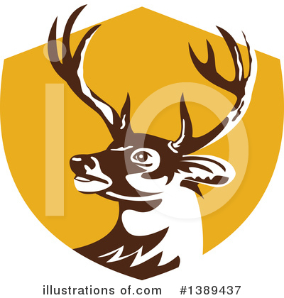 Royalty-Free (RF) Deer Clipart Illustration by patrimonio - Stock Sample #1389437
