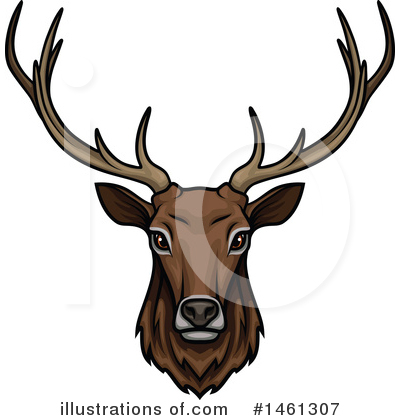 Elk Clipart #1461307 by Vector Tradition SM