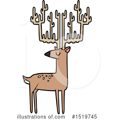 Royalty-Free (RF) Deer Clipart Illustration by lineartestpilot - Stock Sample #1519745