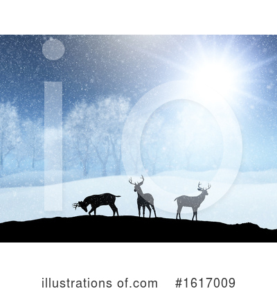 Royalty-Free (RF) Deer Clipart Illustration by KJ Pargeter - Stock Sample #1617009