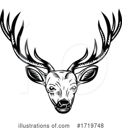 Royalty-Free (RF) Deer Clipart Illustration by patrimonio - Stock Sample #1719748