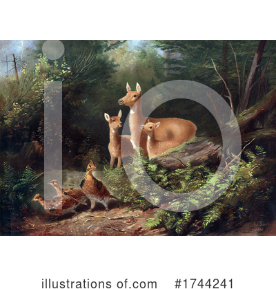 Royalty-Free (RF) Deer Clipart Illustration by JVPD - Stock Sample #1744241