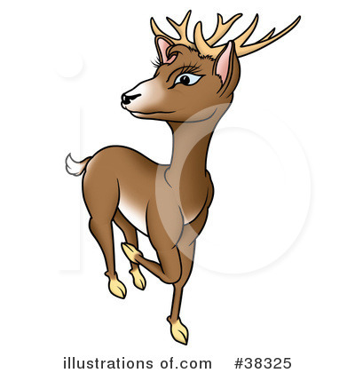 Royalty-Free (RF) Deer Clipart Illustration by dero - Stock Sample #38325