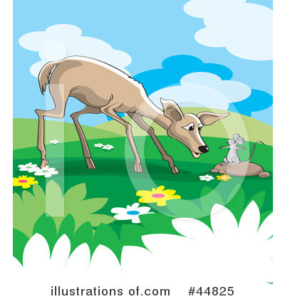 Royalty-Free (RF) Deer Clipart Illustration by Lal Perera - Stock Sample #44825